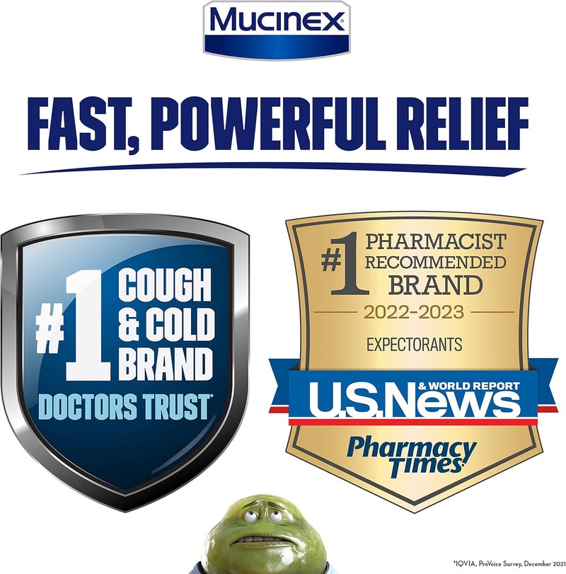 MUCINEX أقراص موستينكس لتخفيف احتقان الصدر 12 ساعة للإفراز الممتد 40 حبة 600 ملغ جوايفينيسين تخفف احتقان الصدر الناتج عن المخاط الزائد 1 موصى به من قبل الأطباء دواء بدون وصفة طبية عبوة من 2 - Image 3