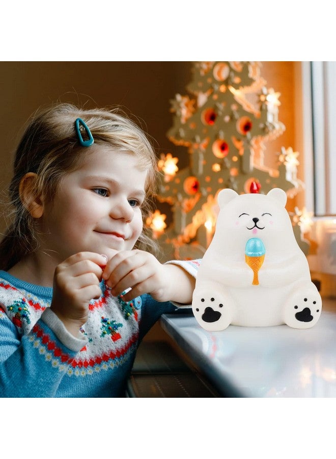 Anboor Jumbo Squishys Bear Animal Toys Cute Squishies White Bear Slow Rise Squeeze Animal Toy Sets Relief Stress For Kids Adult Valentines Day Idea - Image 4