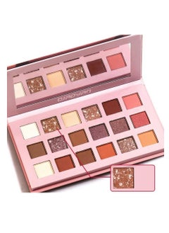 QIAOYAN 18 Colors New Eyeshadow Palette Pigmented Multi Reflective Glitter Matte Shimmer Pressed Pearls Blending Eye Shadow Pallet  - Image 3