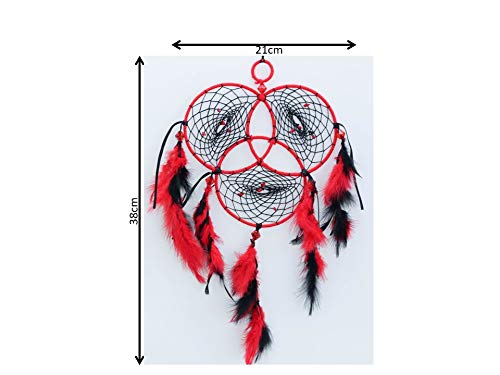 Daedal dream catchers Daedal Dream Catcher Reuleaux TriangleRed and Black DDC32 Dimensions 38cm L X 21cm W X 1cm D  - Image 4