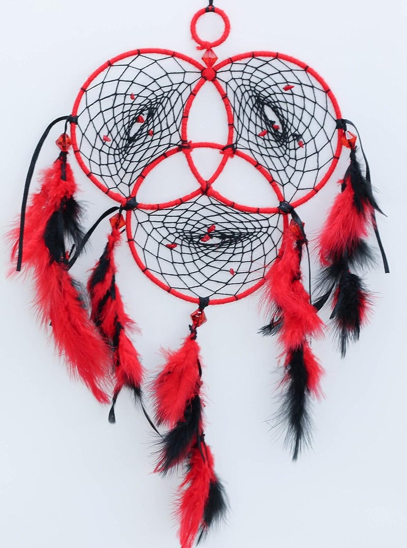 Daedal dream catchers Daedal Dream Catcher Reuleaux TriangleRed and Black DDC32 Dimensions 38cm L X 21cm W X 1cm D  - Image 1
