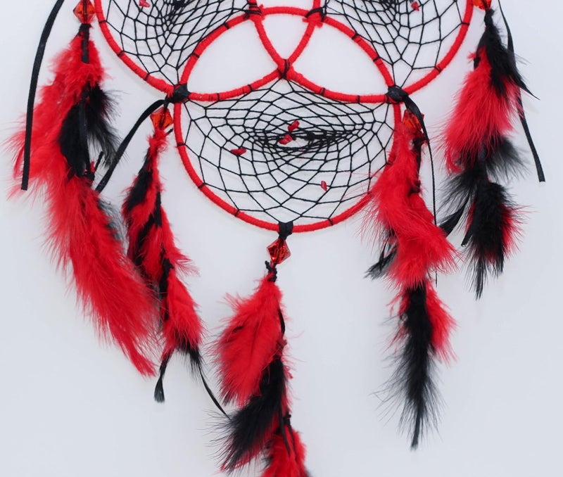 Daedal dream catchers Daedal Dream Catcher Reuleaux TriangleRed and Black DDC32 Dimensions 38cm L X 21cm W X 1cm D  - Image 3