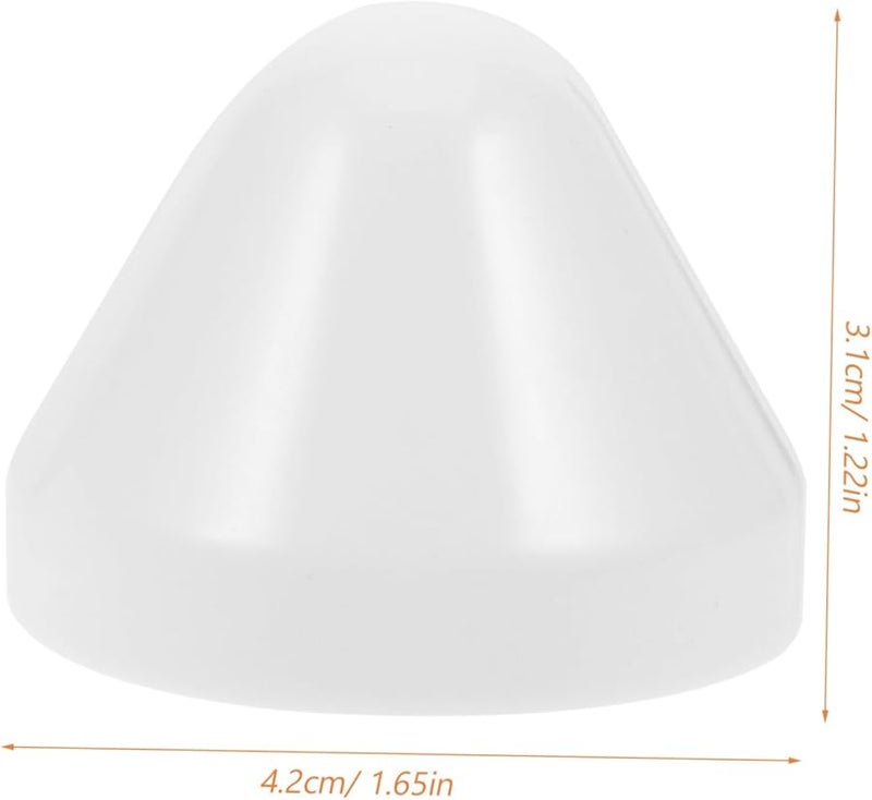 غطاء مسامير المرحاض الأبيض مجموعة سهلة التركيب تصميم مدمج لتركيبات الحمام - Image 3