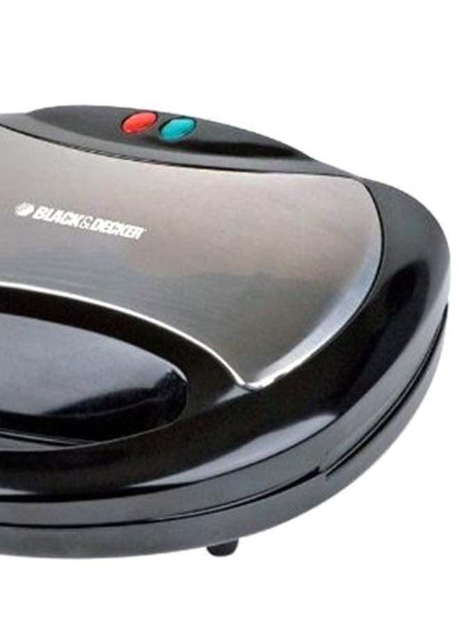 BLACK+DECKER Non Stick Grill Plate Sandwich Maker 750W 750 W TS2000-B5 Black - Image 3