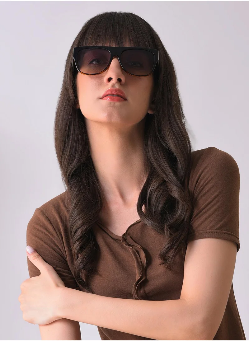 صوص هاوت Purple Lens Black Wayfarer Sunglasses