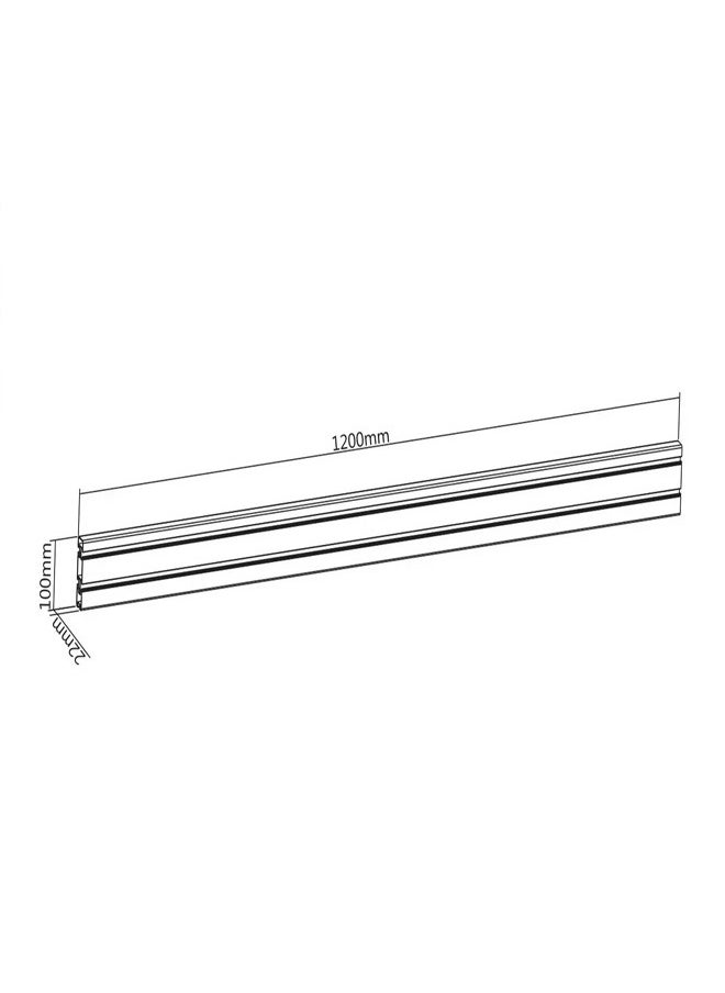 Skill Tech SH SW01 3 Aluminum Slatwall Panel, 1200x22x100mm (47.2"x0.87"x3.9"), Max Load 40kg  - Image 3