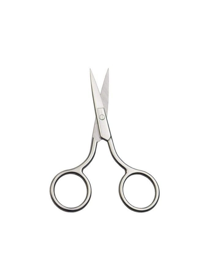 Silver Professional Stainless Steel Facial Hair Scissors for Men Moustache Beard Trimming Grooming Safety Use for Eyebrows Eyelashes Nose and Ear Hair - pzsku/Z1A0212A470DAF3C304A7Z/45/_/1678697713/2a9cdee0-190c-4cb8-8563-ae283853682f