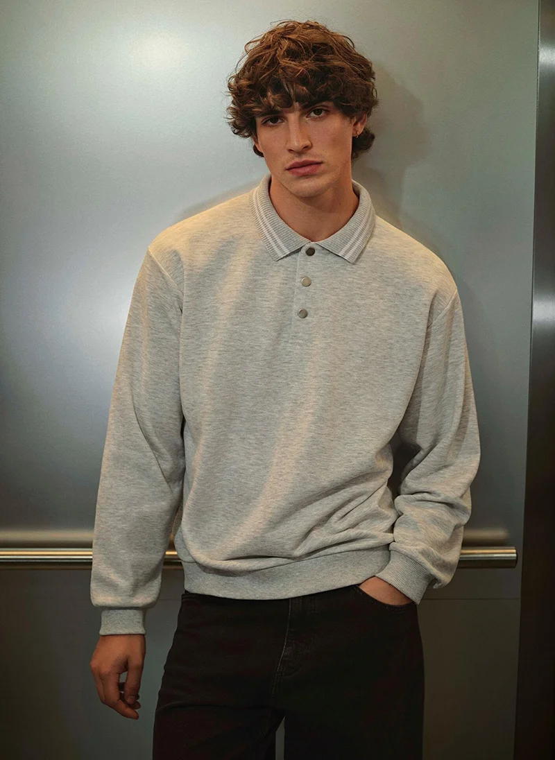 مافي Grey Sweatshirt