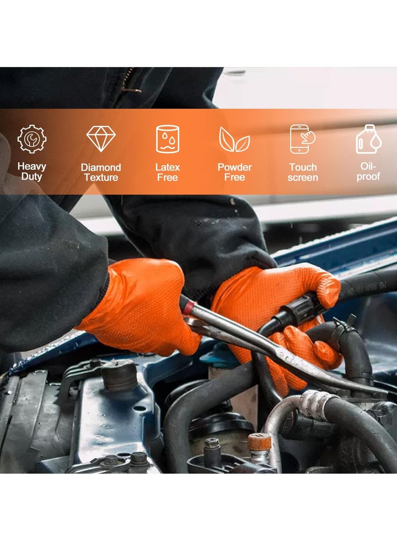 100pcs Premium Household Cleaning Gloves Disposable Thickened Nitrile Protective Gloves Waterproof Kitchen Dishwashing Gloves Durable Laundry Washing Gloves Non-slip Housework Gloves Cleaning Supplies - Image 3