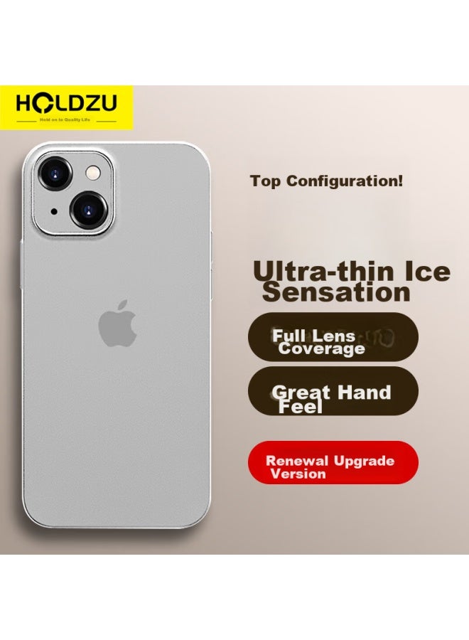 Holdzu Suitable For Apple 15 Plus Phone Case, Iphone 15 Plus Protective Cover, Heat Dissipation Silicone Full Coverage Ultra-thin Frosted Case For Men And Women, New - Misty White - Image 1