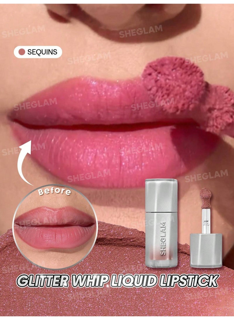 SHEGLAM Glitter Whip Liquid Lipstick - Sequins - Image 2
