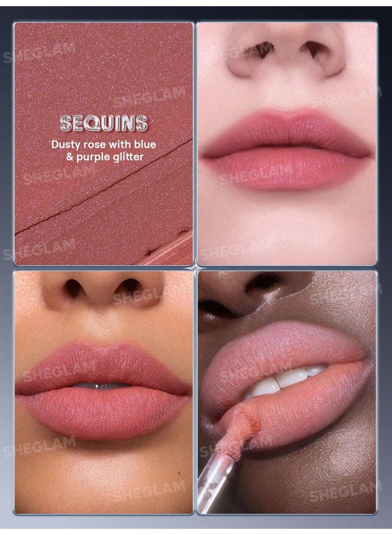 SHEGLAM Glitter Whip Liquid Lipstick - Sequins - Image 4