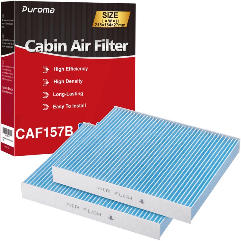 Puroma Cabin Air Filter Compatible with Subaru Toyota Camry RAV4 Highlander Corolla Sienna Pruis Venza and Avalon Lexus Mazda Replacement for CP157 CF12157