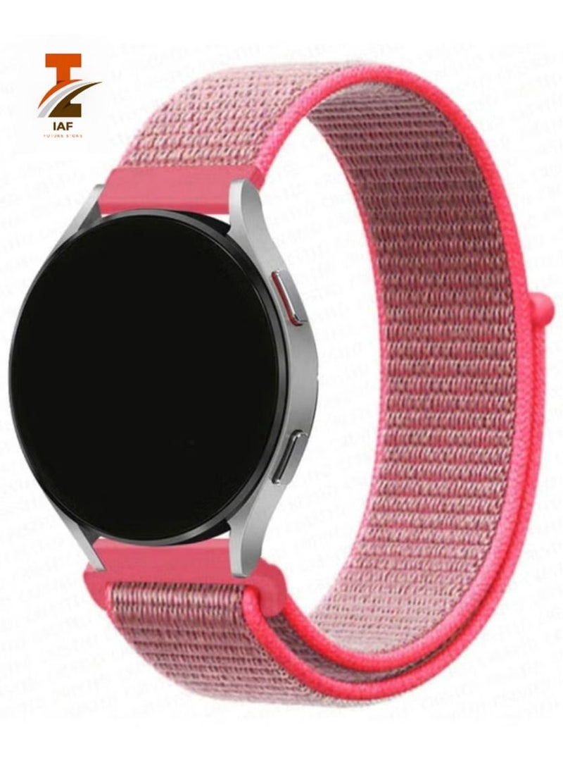 إيف 22 مللي متر حزام حلقي عالمي من النيلون حزام بديل لسامسونج هواوي هونور شاومي مي أمازفيت جارمين فيتبيت فوسيل ساعات ذكية