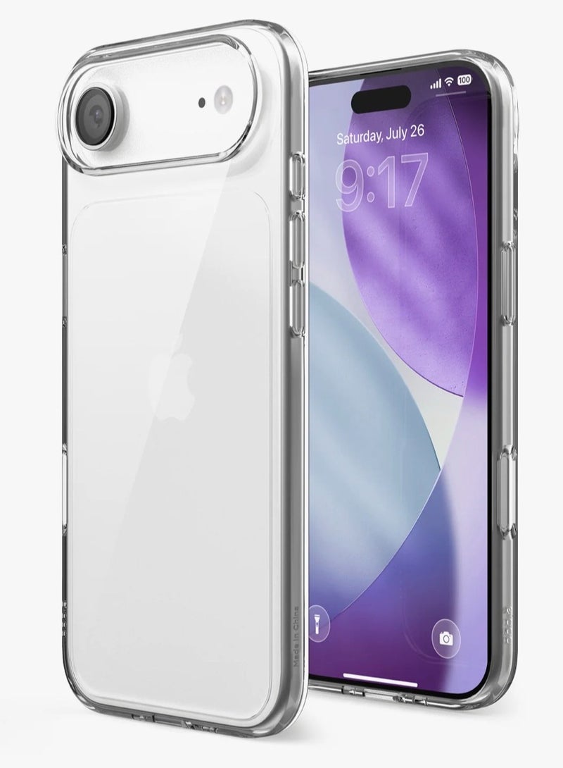 كريستال جراب هاتف شفاف لهاتف آيفون 17 إير - غطاء TPU صلب فائق النحافة ومقاوم للصدمات، جراب خلفي واقٍ شفاف تمامًا مقاوم للاصفرار مع حماية للكاميرا - Image 1