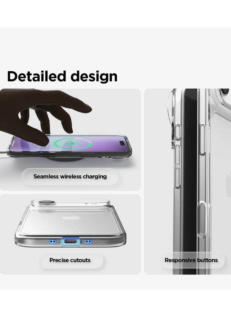 كريستال جراب هاتف شفاف لهاتف آيفون 17 إير - غطاء TPU صلب فائق النحافة ومقاوم للصدمات، جراب خلفي واقٍ شفاف تمامًا مقاوم للاصفرار مع حماية للكاميرا - Image 5