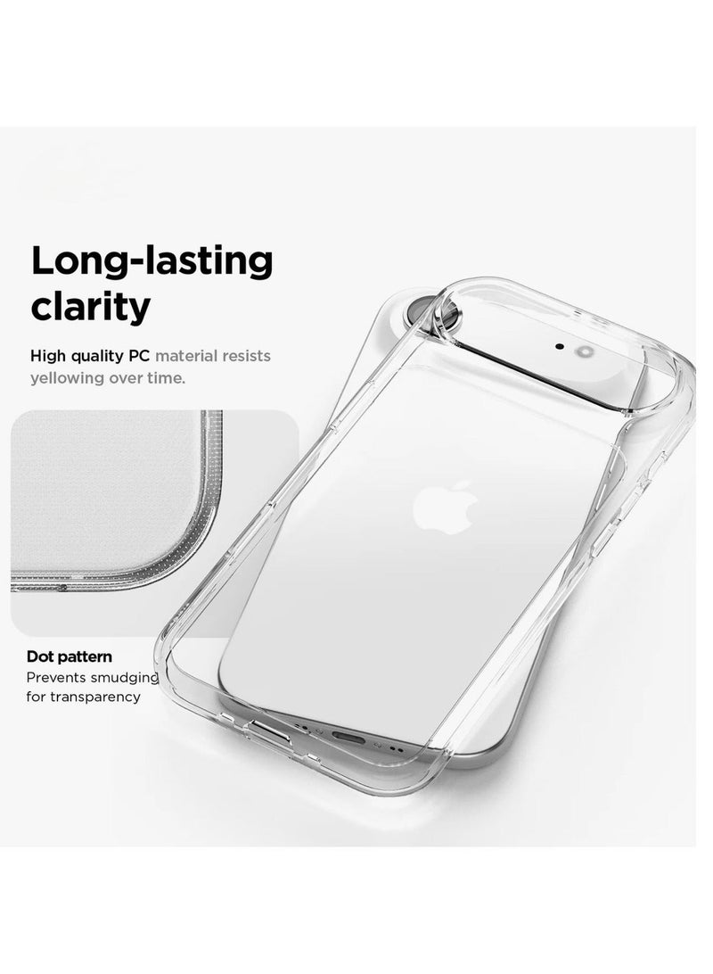 كريستال جراب هاتف شفاف لهاتف آيفون 17 إير - غطاء TPU صلب فائق النحافة ومقاوم للصدمات، جراب خلفي واقٍ شفاف تمامًا مقاوم للاصفرار مع حماية للكاميرا - Image 2