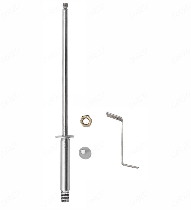 DECTEMS Silver Car Flag Rod – Universal Judgment Corner Rod for All Car Models – Decorative Vehicle Flag Pole Accessory - Image 3