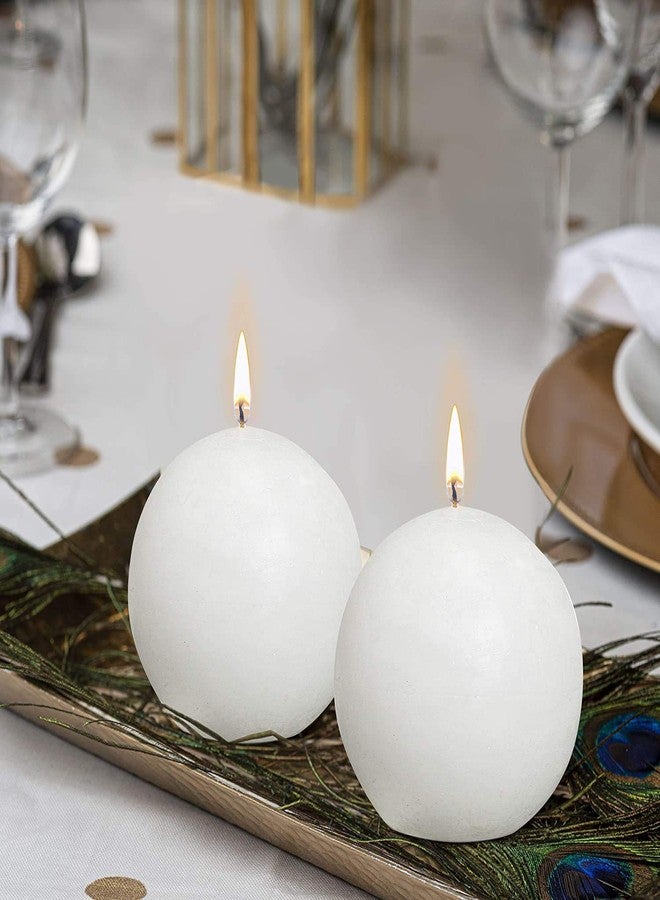 FIRSTROW First Row Aromatic Fables Set of 3 Scented Round Ball Candles | 2.5x2.5 inch Set of 3 Scented Round Candle Set (White) - Image 3