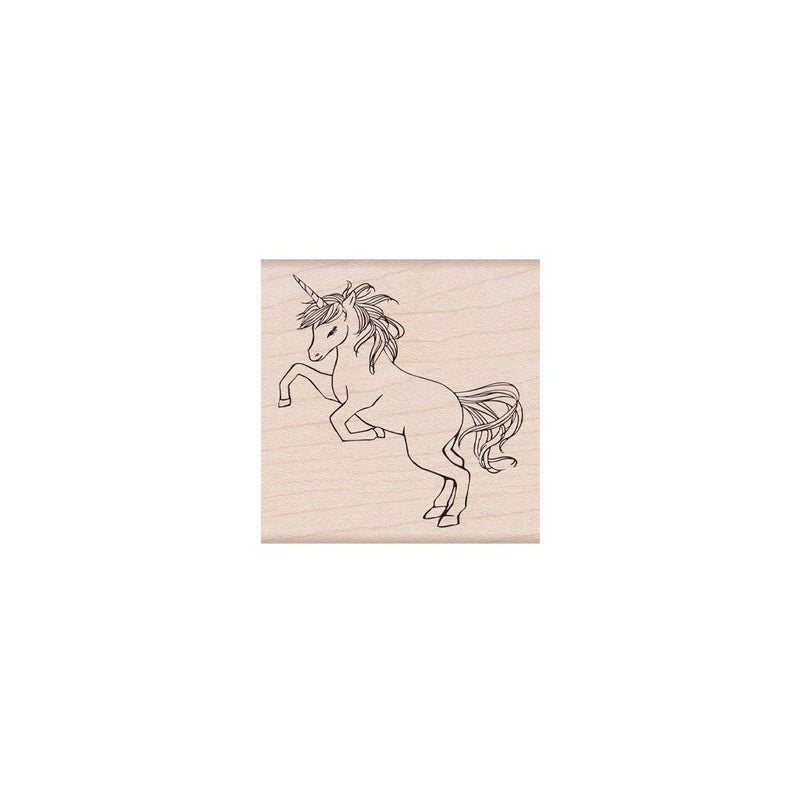 Hero Arts F6419 Wood Stamps Wild Unicorn