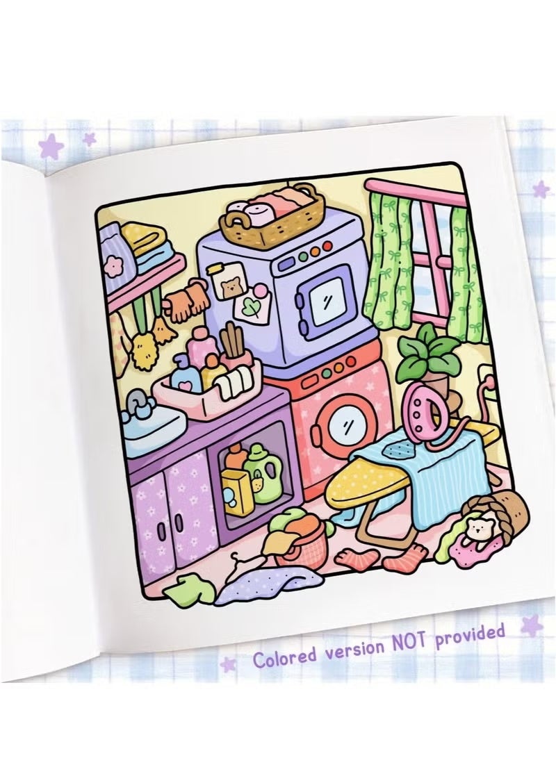 general Cozy Corner: Stress Relief & Relaxation Coloring Book for Adults, Teens, and Kids | Creative Art Therapy with Cozy Spaces Designs | Family-Friendly Mindfulness Activity - Image 2