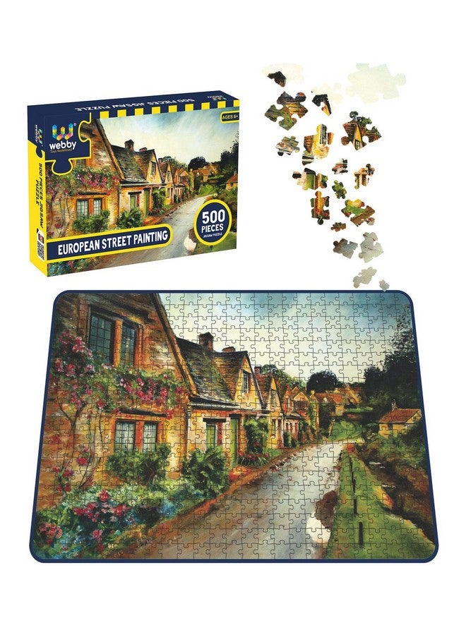 Webby European Street Painting Jigsaw Puzzle, 500 Pieces - Image 3