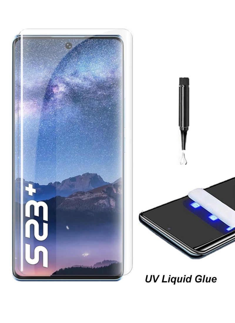 Generic - itel S23 Plus Screen Protector – UV Liquid Glue Full Screen Edge to Edge Tempered Glass Screen Protector, High Transparency, Delicate Touch, Anti-Explosion, Smooth Arc Edges. - Image 1