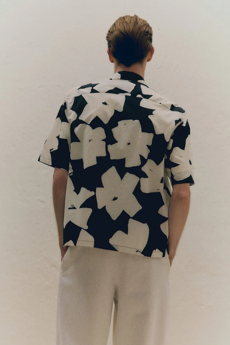 H&M  Regular Fit Cotton resort shirt for Men | Best Price UAE