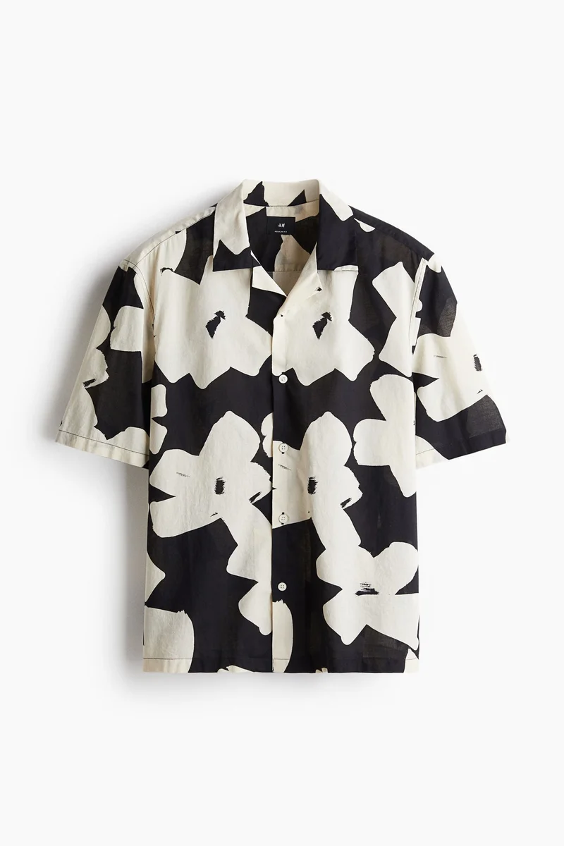 H&M  Regular Fit Cotton resort shirt for Men | Best Price UAE
