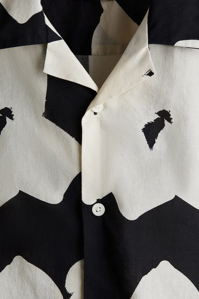 H&M  Regular Fit Cotton resort shirt for Men | Best Price UAE