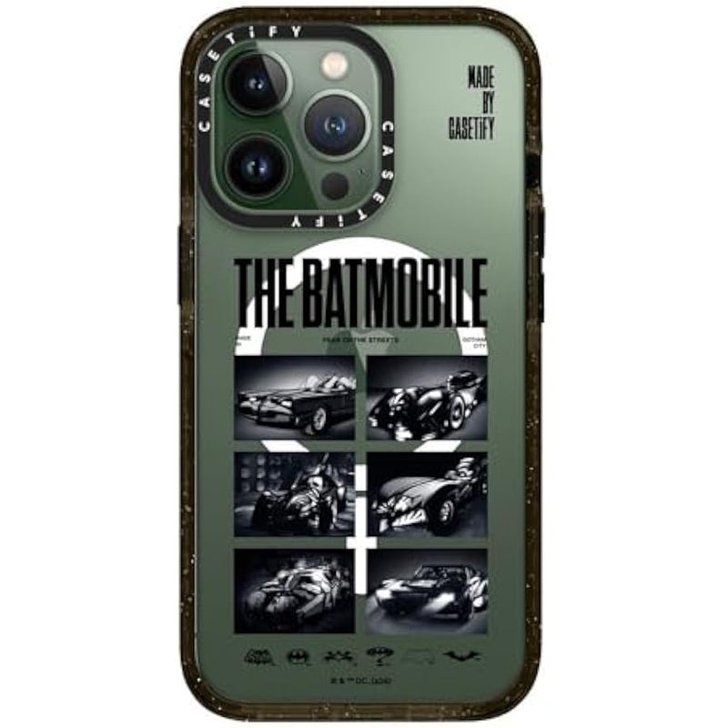 Casetify Impact iPhone 13 Pro Case 【Batman Co-Lab / 4X Military Grade Drop Tested / 8.2ft Drop Protection/Compatible with Magsafe】 - The Batmobile - Clear Black - Image 5