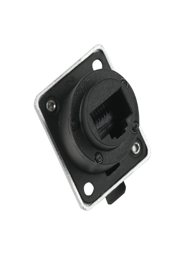 ANMBEST 10PCS Panel Mounting RJ45 IP65 Waterproof PCB Signal Panel Cat5/5e/6 8P8C Connector Ethernet LAN Cable Connector Double Head Coupler Adapter Female to Female with Waterproof/Dust Cap - Image 4