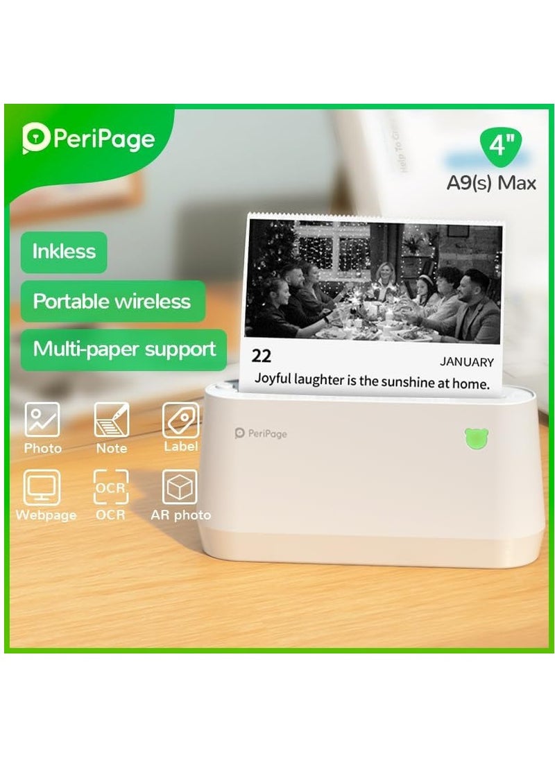 PeriPage - PeriPage A9 Max Series 304dpi Portable Mini Pocket Thermal Printer. - Image 1