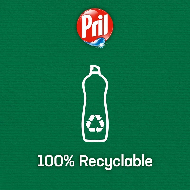 Pril Cold Power Hand Dishwashing Liquid, With 5+ Self-Degreasing Action Power, For removing stubborn stains and unpleasant odours, Lemon, Pack of Two, 2 x 950ML - Image 4