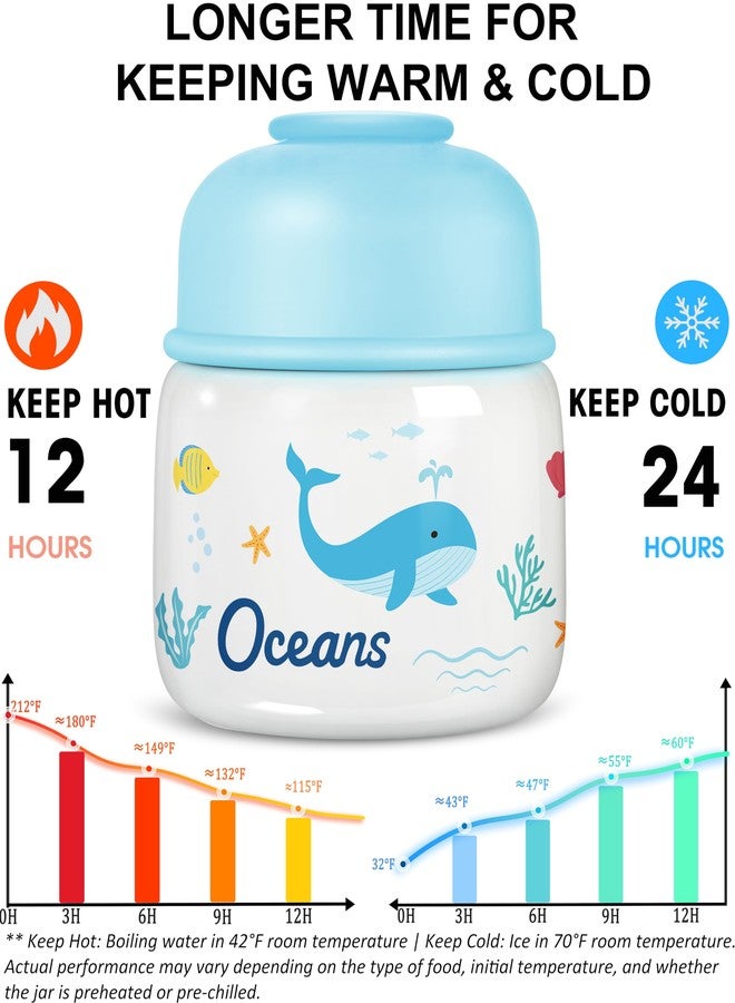 KTKUDY 17 oz Thermo for Hot Food - Stainless Steel Insulated Food Jar with Folding Spoon - Wide Mouth Soup Thermos for Kids & Adults - Thermal Lunch Container - Keeps Hot 12H / Cold 20H - Image 4