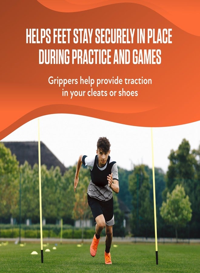 سوف سول جوارب Sof Sole Gripper، تصميم رياضي مانع للانزلاق مع تقنية Hydrologix للتحكم في الرطوبة، ودعم لقوس القدم، وبطانة للكعب/أصابع القدم، ونايلون متين مناسب للأحذية الرياضية والتدريب والرياضة، أبيض، مقاس نسائي 10-13 / رجالي 8-12.5 - Image 2