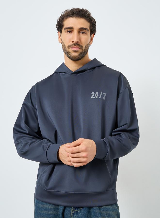 Styli Oversized Front and Back Print Scuba Hoodie - Image 3