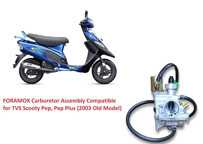 FORAMOX Carburetor Assembly Compatible for TVS Scooty Pep, Pep Plus (2003 Old Model) - Image 2