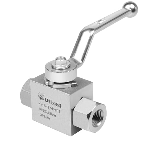 Ufixed 1/4" High Pressure Hydraulic Ball Valve - 7250 Psi, 1/4" NPT DN10 Ball Valve With Handle - Image 1