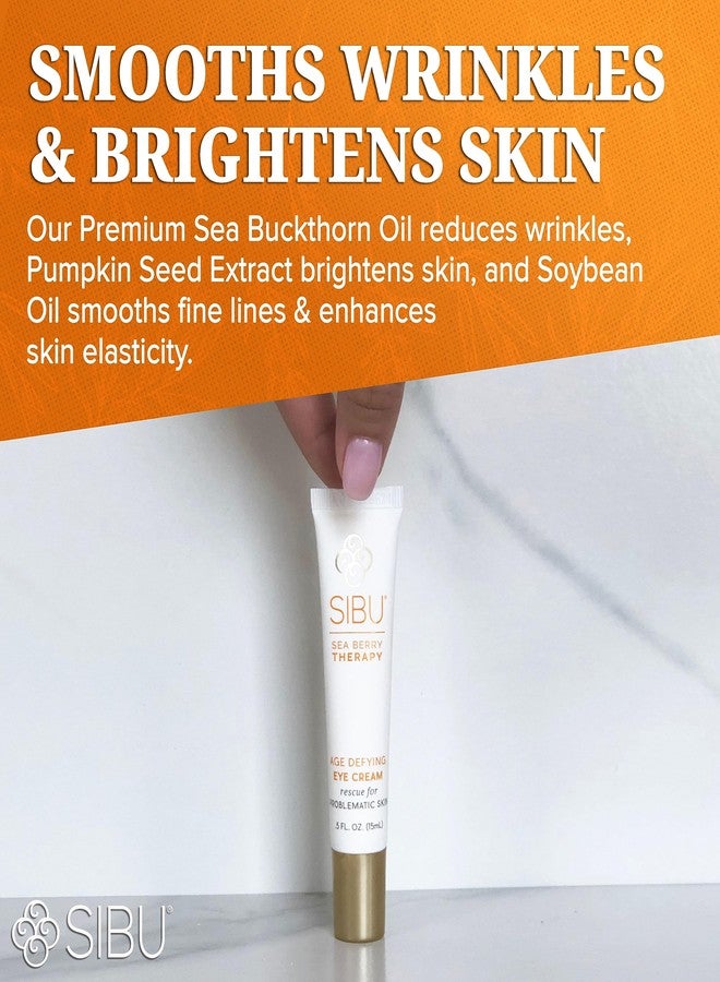 sibu Age-Defying Eye Cream, Made with Premium Himalayan Sea Buckthorn & Hyaluronic Acid (0.5 oz) - Smooths Eye Wrinkles & Reduces Puffiness - Image 3