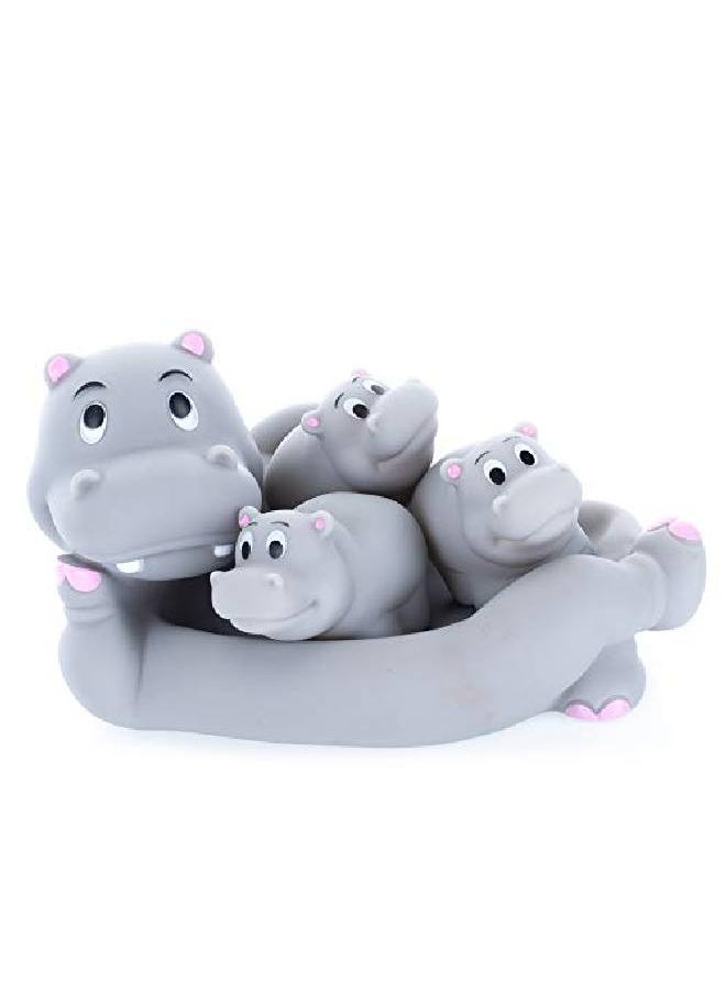 Playmaker Toys Rubber Hippo Family Bathtub Pals Floating Bath Tub Toy  - Image 2