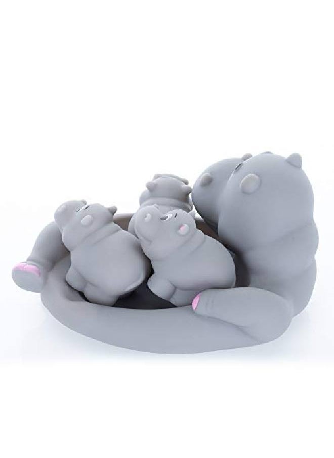 Playmaker Toys Rubber Hippo Family Bathtub Pals Floating Bath Tub Toy  - Image 3