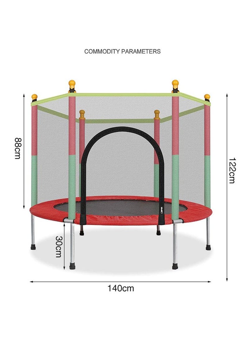 DubaiGallery Indoor Trampoline with Protection Net Adult Children Jumping Bed Enclosure Outdoor Trampolines Workout Fitness Equipment - Image 3