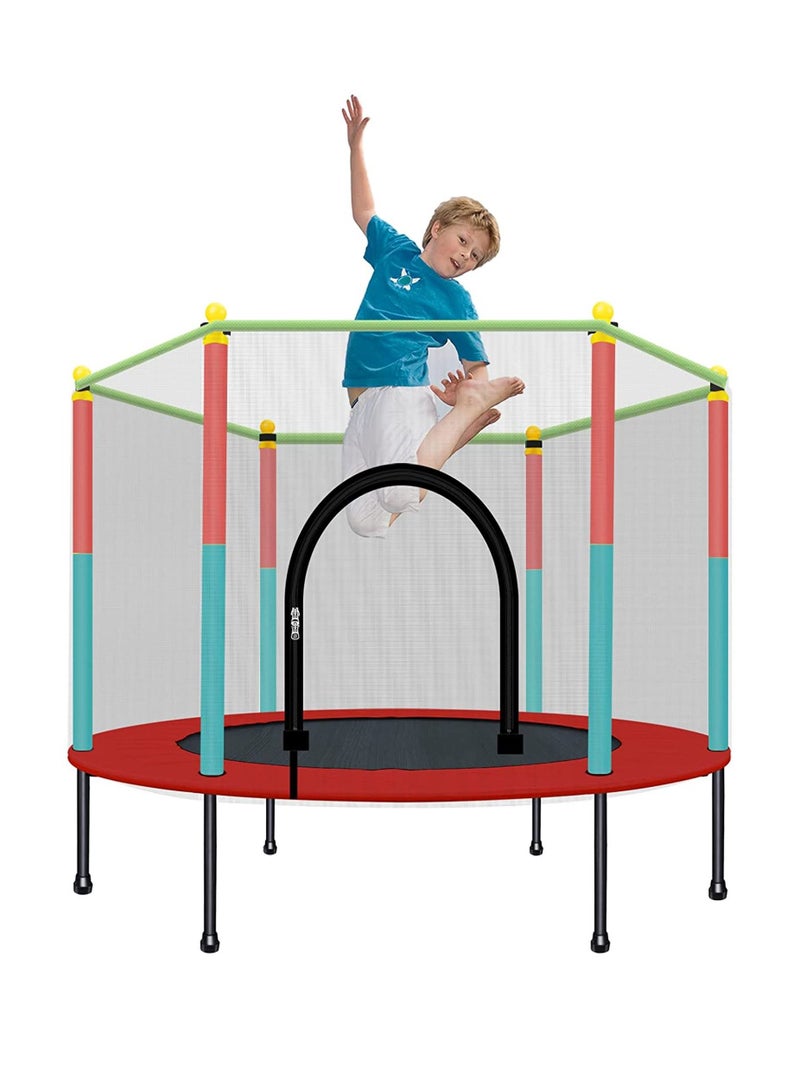 DubaiGallery Indoor Trampoline with Protection Net Adult Children Jumping Bed Enclosure Outdoor Trampolines Workout Fitness Equipment - Image 1