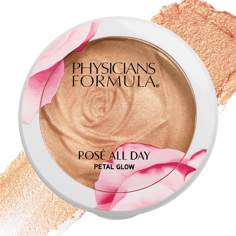 Physicians Formula RosÃ© All Day Highlighter Blush Face Powder Shimmer Petal Glow, Pink Freshly Picked, Dermatologist Tested, Clinicially Tested - Image 1