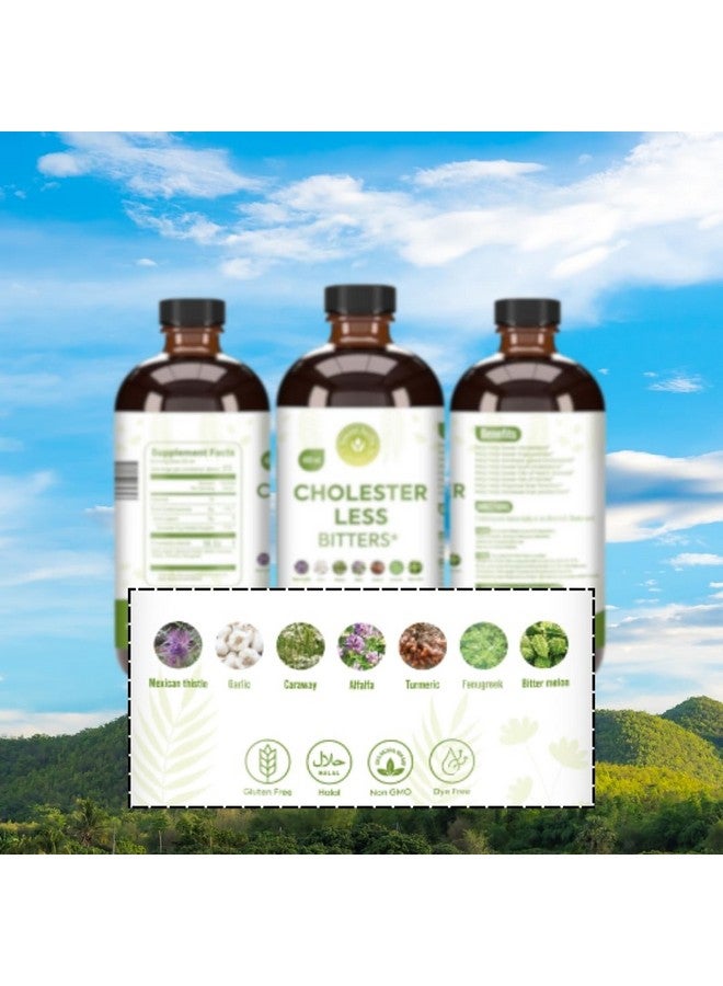 Bitter Melon & Turmeric Heart Health Support - Cholester Less Bitters -16 oz - Image 3