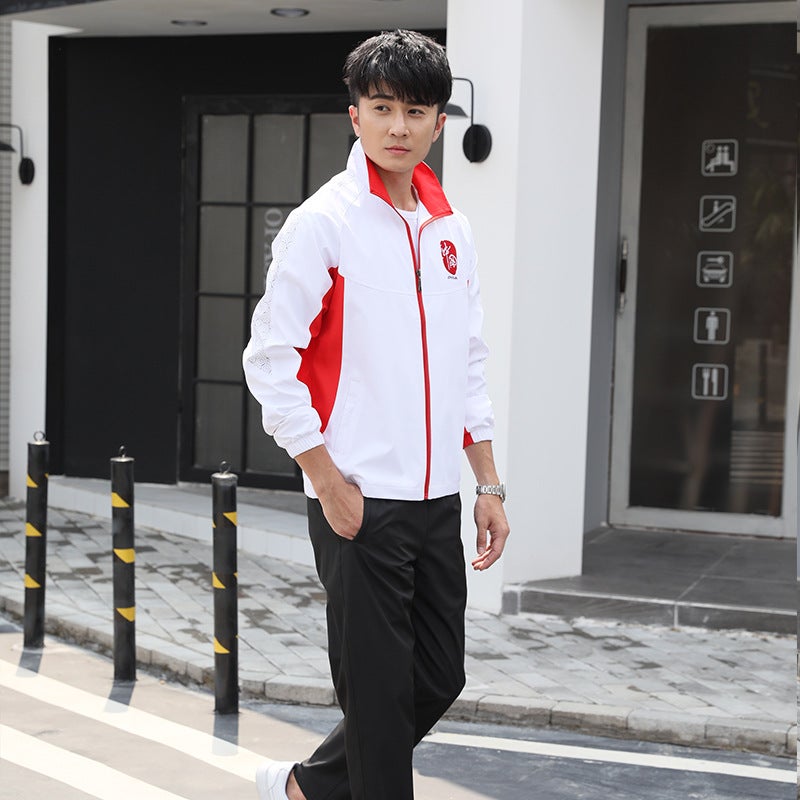 Chinese Printed Long-Sleeve Autumn Sports Uniforms Set For Male And Female Students, School Uniforms, Trendy Sportswear - Image 5