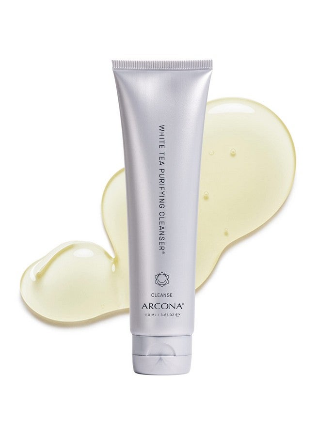 ARCONA White Tea Purifying Water Based Cleanser For Sensitive Skin - Gentle Face Wash For Women - Exfoliating Face Wash, Cranberry, Yucca, Vitamin E, Aloe - Made In The USA - 3.67oz. Made In The USA - Image 1