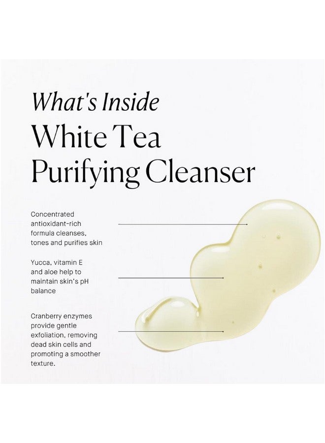 ARCONA White Tea Purifying Water Based Cleanser For Sensitive Skin - Gentle Face Wash For Women - Exfoliating Face Wash, Cranberry, Yucca, Vitamin E, Aloe - Made In The USA - 3.67oz. Made In The USA - Image 2