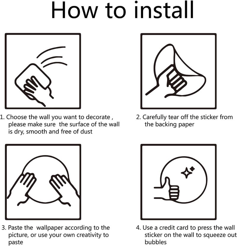 CREATCABIN كريت كابين 4 قطع ملصقات حائط لغرفة الغسيل من الفينيل اقتباس غسيل وتجفيف ملصقات حائط ذاتية اللصق للتزيين في المنزل والحمام وغسالة الملابس ومجفف الملابس - Image 4